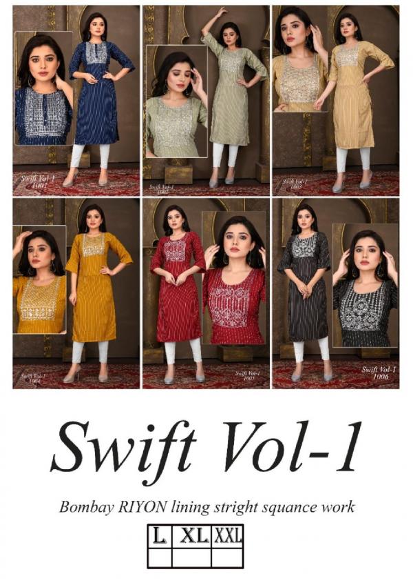 Beauty Swift Vol 1 Rayon Designer Exclusive Kurti Collection